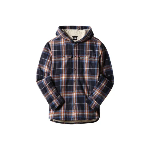 THE NORTH FACE С капюшоном CAMPSHIRE Рубашка Federal Синий Куртки Пальто Мужской Federal Синий