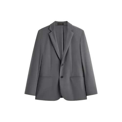 PEACEBIRD MEN Серый 1 Slim Fit Мужской Деловой костюм