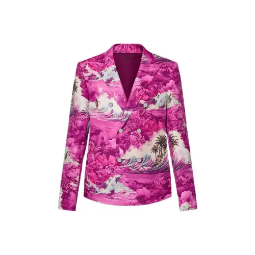 LOUIS VUITTON SS24 Бизнес Костюм Пальто Мужской Розовый