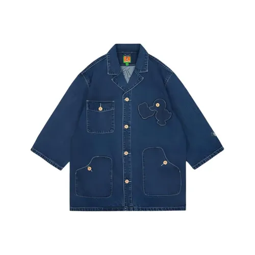 Melting Sadness Denim Jacket Men's Dark Blue