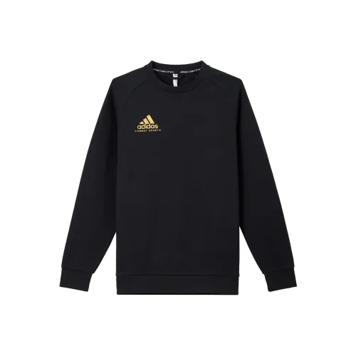 Adidas Черный с золотым логотипом Унисекс Свитшоты