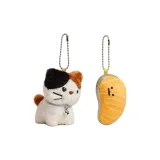 Коричневый котенок + наклейка с суши [подвеска]