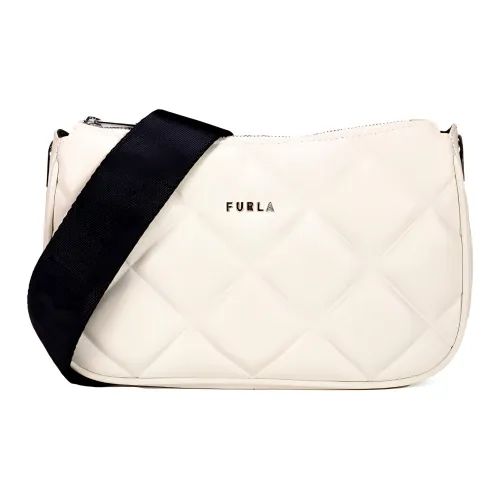 Furla Moon Коровья кожа Сумка через плечо Маленькая Женская Айвори Белый