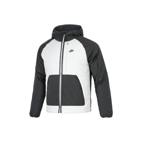 Nike Черный Серый Цвет Мужские Пуховики