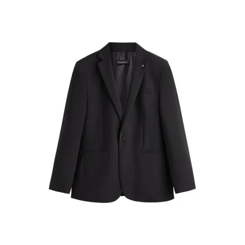 PEACEBIRD MEN Черный 1 Slim Fit Мужской Деловой костюм