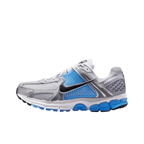 Nike Zoom Vomero 5 Амортизация и Дышащий Низкий Топ Повседневные Беговые Кроссовки Унисекс Серебристо-Синий