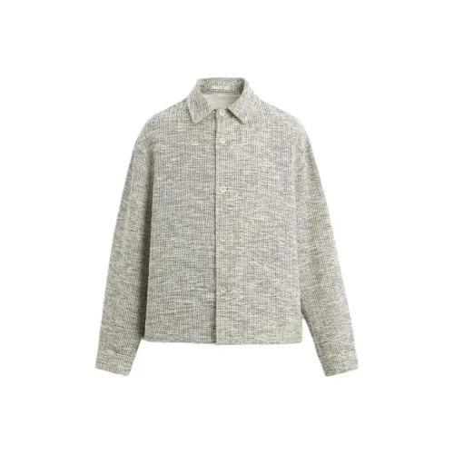 ZARA Белый/Черный Мужские Рубашки