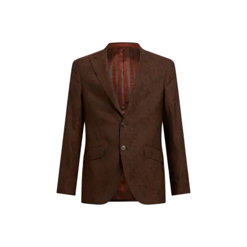 ETRO Коричневый Мужской Деловой костюм