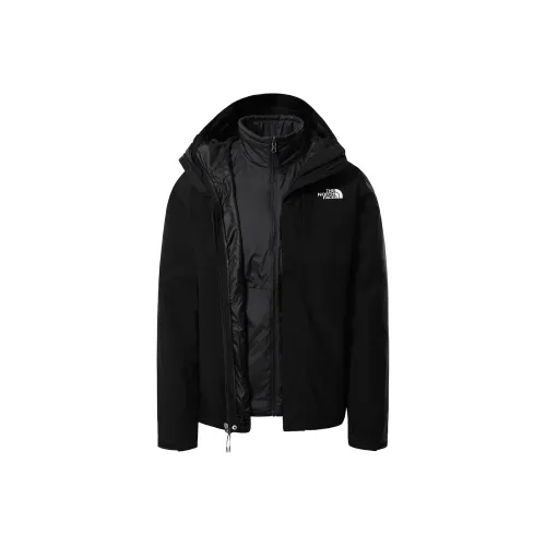 THE NORTH FACE Carto Triclimate Водонепроницаемый Ветрозащитный And Дышащий Ветровка Мужской Черный