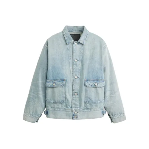 Levis Blue Men's Denim Jackets Левис Синий Мужские Джинсовые Куртки