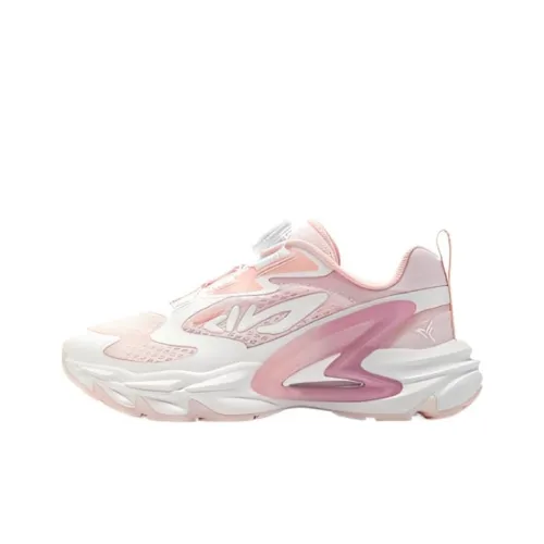 FILA KIDS Hummingbird Устойчивый к истиранию Дышащий Низкий Топ Детская Беговая Обувь Розовый Пастельный Розовый Подростки