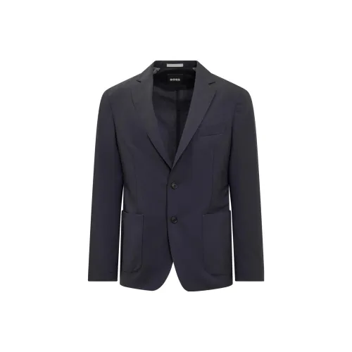 Hugo Boss Темно-синие мужские куртки