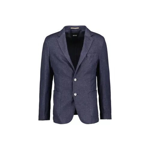 Hugo Boss Бизнес-костюм Пальто Мужской Синий