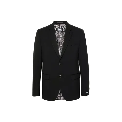 KARL LAGERFELD Деловой повседневный стиль Бизнес костюм Пальто Мужской Черный
