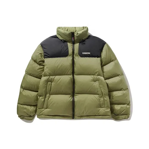 Vision Street Wear Оливковая унисекс пуховая куртка