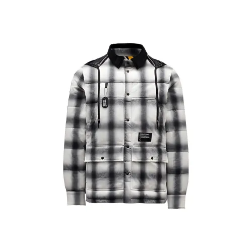 MONCLER GENIUS Пуховик Зимний Мужской Черный Белый