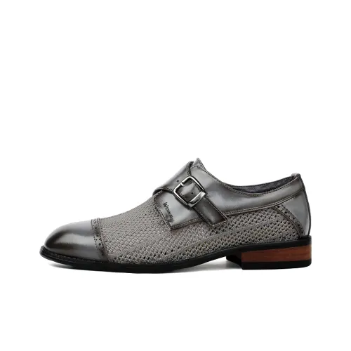 Wen Nai Мужские повседневные туфли Low Top Серые Мужские