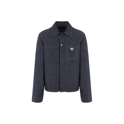 PRADA FW23 Denim Jacket Men's Blue