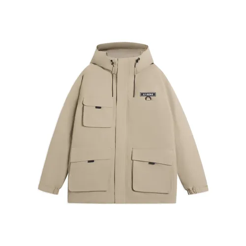 LINING Sports Life Collection Пуховик Мужской Листовой Зеленый