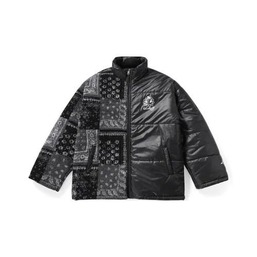 GENANX Буква Воротник-стойка Свободный крой Пуховая куртка Унисекс