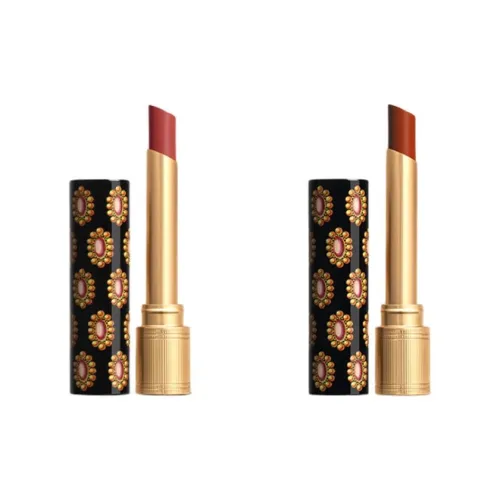 GUCCI Ryuko Lipstick Набор Питательный Easy to Blend Luminous #217 Розовый Каштановый + Luminous #308 Богатый Терракота 1,8г*2