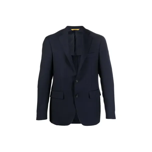 Canali Бизнес-костюм Пальто Мужской Морской Синий