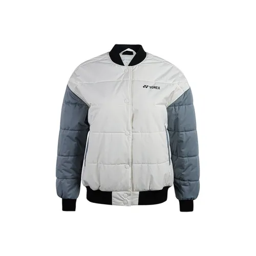YONEX Хлопковый пуховик унисекс сливочного цвета