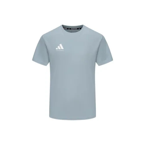 Adidas SS25 T-Shirt Унисекс Серый Синий