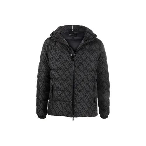 EMPORIO ARMANI Мужские черные пуховики