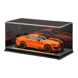 Mustang GT500 [Оранжевый] + Черная кожа Коробка для демонстрации