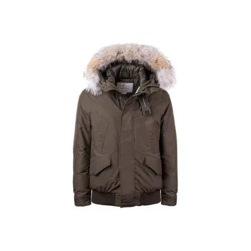 WOOLRICH Пуховик Мужской Коричневый