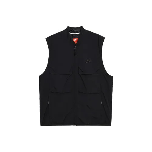 Nike Ткани вязаные Мужские жилеты черного цвета