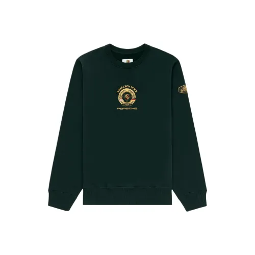 AIME LEON DORE Porsche Collaboration Зеленый Мужской Свитшот