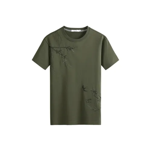 Dance with Wolves T-Shirt Мужская Оливково-зеленая