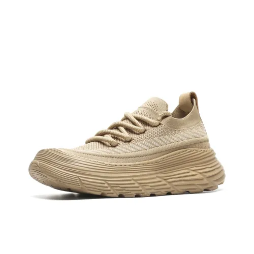 WEISHIBANGWEI Дышащий Увеличение Высоты Низкий Топ Повседневная Обувь Мужская CAMEL