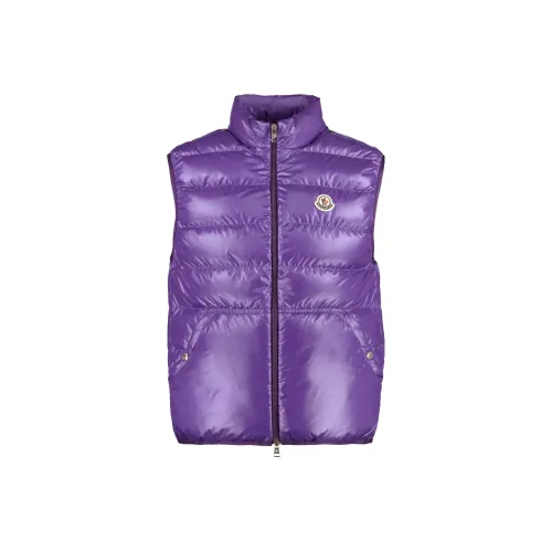 MONCLER Мужские жилеты фиолетового цвета