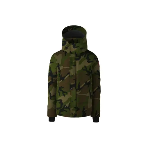 Canada Goose Пуховик PARKA Пальто Унисекс Камуфляж Зеленый