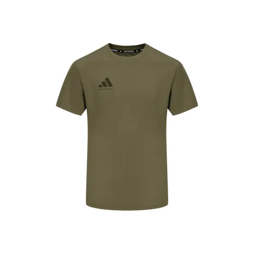 Adidas SS25 T-Shirt Унисекс Оливково-зеленый
