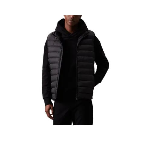 CK Calvin Klein Quilted Логотип Puffer Gilet Жилет Мужской Черный