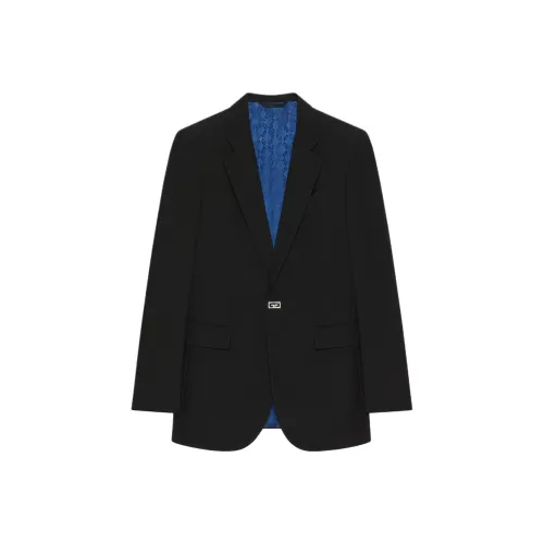 GIVENCHY FW24 Бизнес Костюм Пальто Мужской Черный