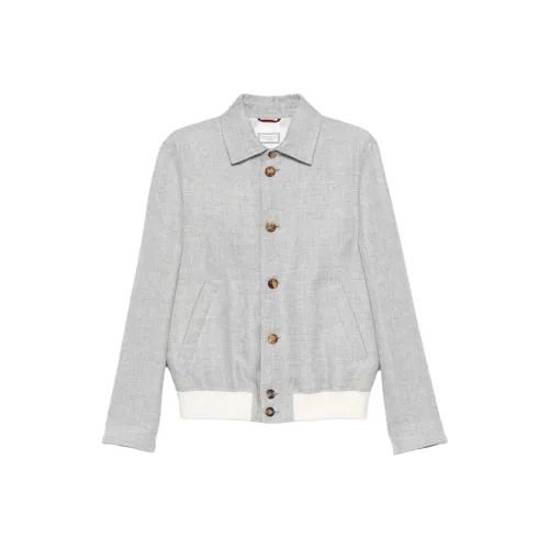 BRUNELLO CUCINELLI Фотиния Серый Мужской Куртки