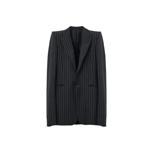 Alexander McQueen FW24 Бизнес-костюм Пальто Мужской Черный