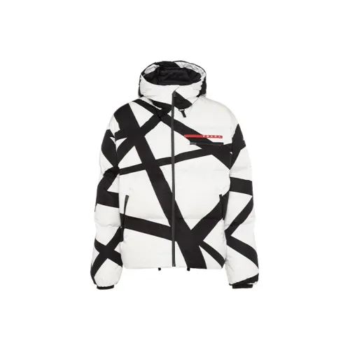 PRADA Белый Мужской Пуховик