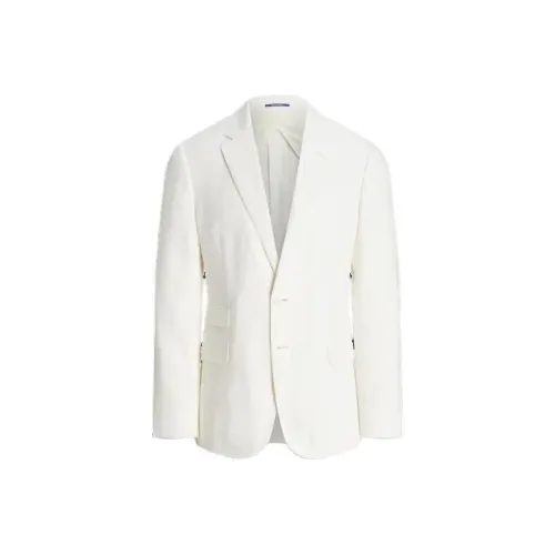 Polo Ralph Lauren KENT Ручная работа Льняная ткань Костюм Куртка Бизнес Костюм Мужской Белый
