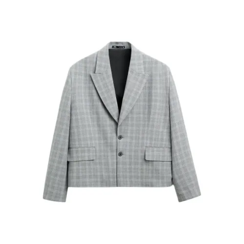 ZARA Серый Мужской Деловой костюм