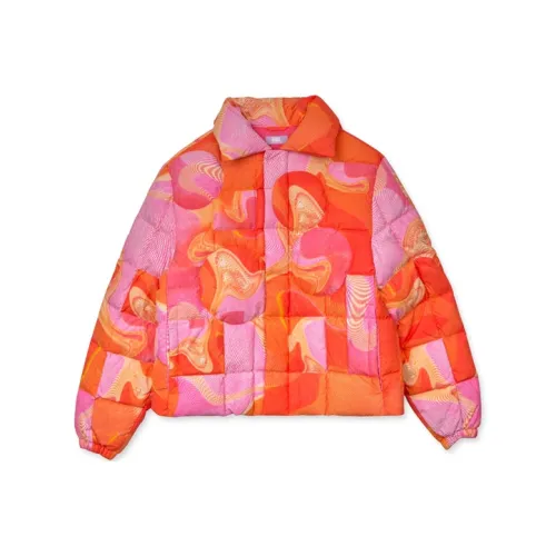 ERL Отложной воротник пуховик мужской розовый