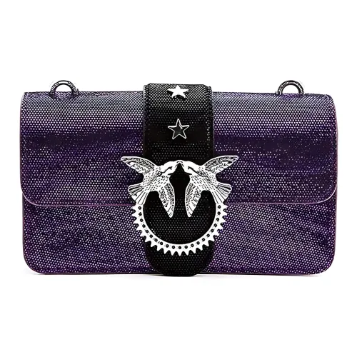 PINKO Телячья кожа Сумка через плечо Фиолетовая