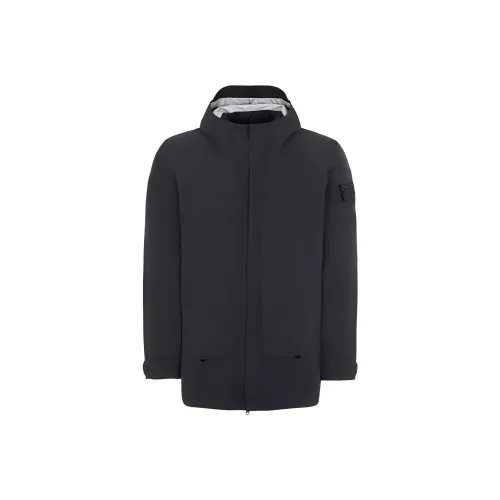 STONE ISLAND FW22 Хлопковый пуховик Мужской Черный