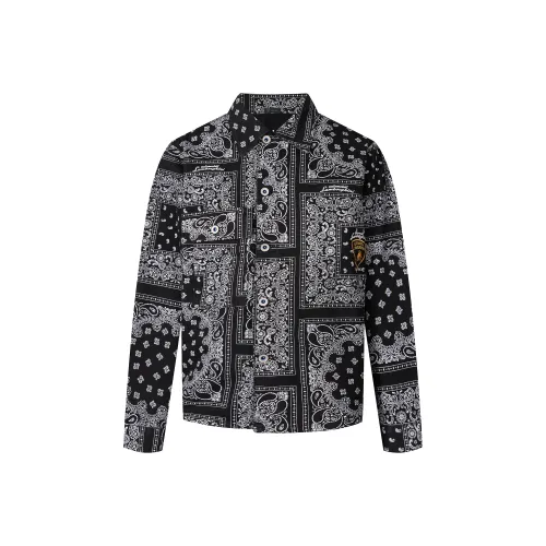 AUTOMOBILI LAMBORGHINI Denim Jacket Unisex Black