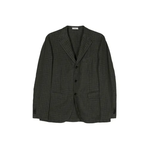 Больгиоли SS24 Бизнес Костюм Пальто Мужской Зеленый